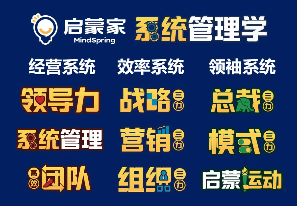 3大系统 × 9大课程